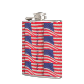 Patriottische kolf, godslasterlijk Amerika, Amerik Heupfles (Links)