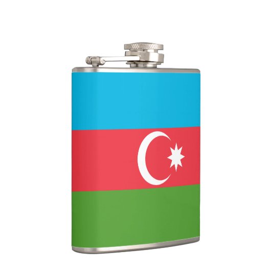 Patriottische kolf met vlag van Azerbeidzjan Heupfles (Rechts)