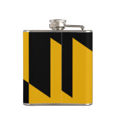 Patriottische kolf met vlag van Baltimore City Heupfles (Achterkant)