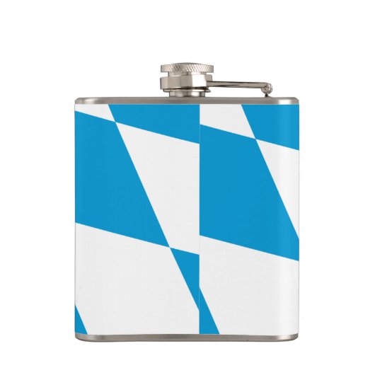 Patriottische kolf met vlag van Beieren, Duitsland Heupfles (Achterkant)