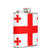 Patriottische kolf met vlag van Georgië Heupfles (Rechts)