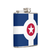 Patriottische kolf met vlag van Indianapolis City Heupfles (Rechts)