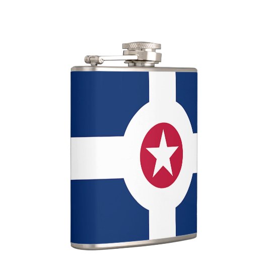 Patriottische kolf met vlag van Indianapolis City Heupfles (Rechts)