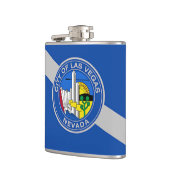 Patriottische kolf met vlag van Las Vegas City Heupfles (Links)