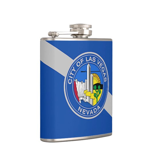 Patriottische kolf met vlag van Las Vegas City Heupfles (Rechts)