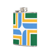 Patriottische kolf met vlag van Portland City Heupfles (Links)