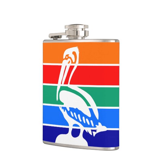 Patriottische kolf met vlag van Sint-Petersburg Heupfles (Links)