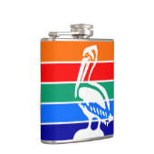 Patriottische kolf met vlag van Sint-Petersburg Heupfles (Rechts)