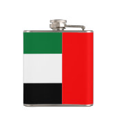 Patriottische kolf met vlag van VAE Heupfles (Achterkant)