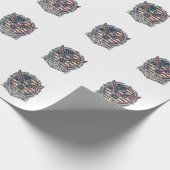 Patriottische Kolibrie Cadeaupapier (Hoek)