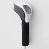Patriottische Kolibrie Golfheadcover (Schuin)