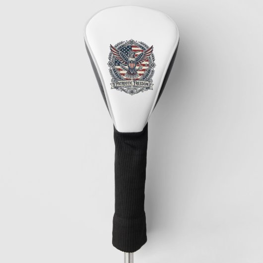 Patriottische Kolibrie Golfheadcover (Voorkant)