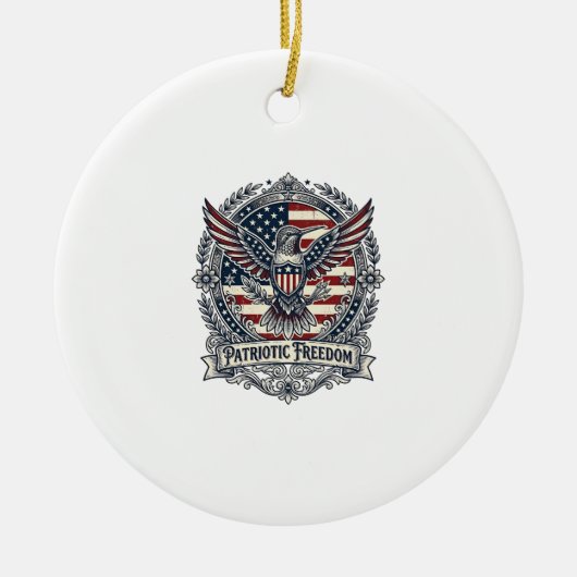 Patriottische Kolibrie Keramisch Ornament (Voorkant)