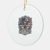 Patriottische Kolibrie Keramisch Ornament (Links)