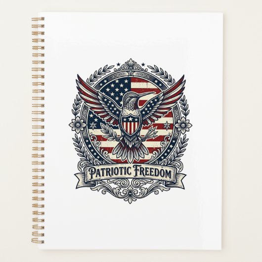 Patriottische Kolibrie Planner (Voorkant)