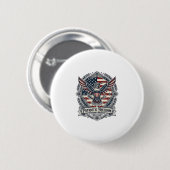Patriottische Kolibrie Ronde Button 5,7 Cm (Voorkant /achterkant)