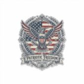 Patriottische Kolibrie Sticker (Voorkant)