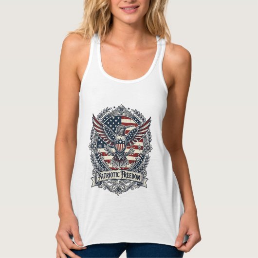 Patriottische Kolibrie Tanktop (Voorkant)