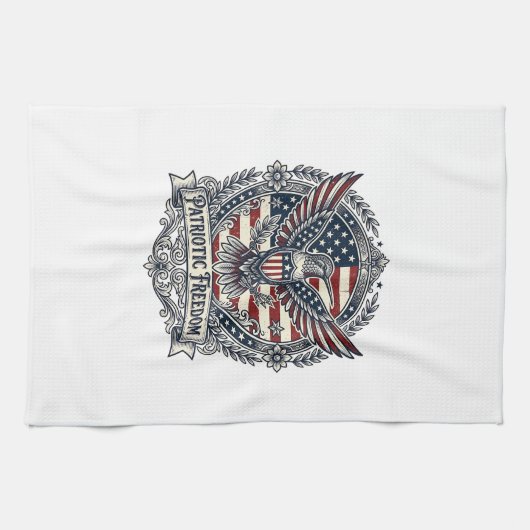 Patriottische Kolibrie Theedoek (Horizontaal)
