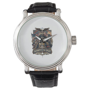Patriottische Koloniale Schedel Commandant Donkere Horloge