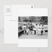 Patriottische koningsbijen, begin jaren 1900 briefkaart (Voorkant / Achterkant)