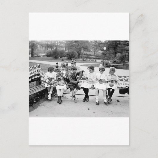 Patriottische koningsbijen, begin jaren 1900 briefkaart (Voorkant)