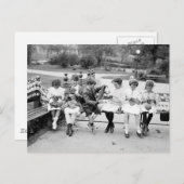 Patriottische koningsbijen, begin jaren 1900 briefkaart (Voorkant / Achterkant)