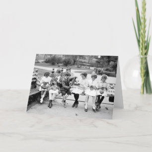 Patriottische koningsbijen, begin jaren 1900 kaart