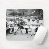 Patriottische koningsbijen, begin jaren 1900 muismat (Met muis)