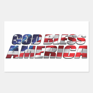 Patriottische kool en Geweldige godslasterlijk Ame Rechthoekige Sticker