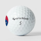 Patriottische Koreaanse vlaggen Golf Balls, Zuid-K Golfballen (Logo)