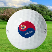 Patriottische Koreaanse vlaggen Golf Balls, Zuid-K Golfballen