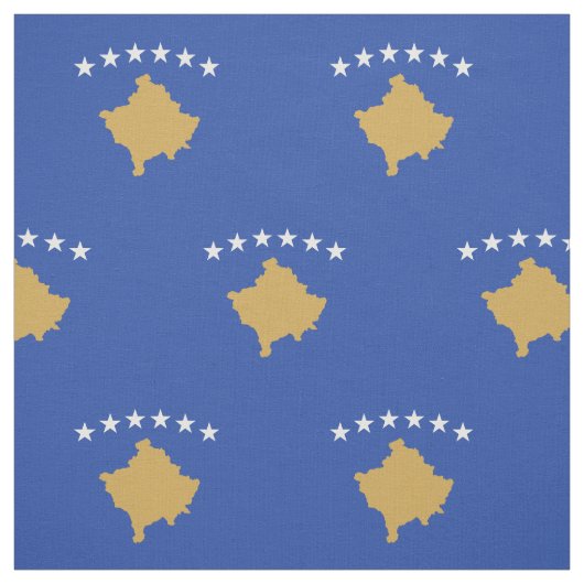 Patriottische Kosovaanse vlag Stof (Swatch)