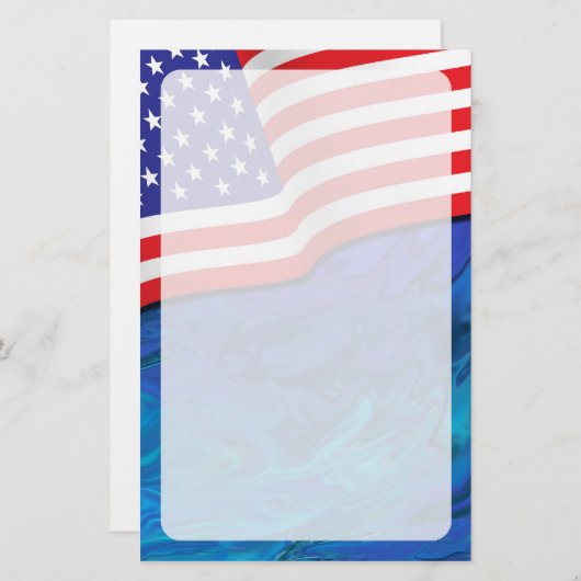 Patriottische kraag 1 briefpapier (Voorkant / Achterkant)