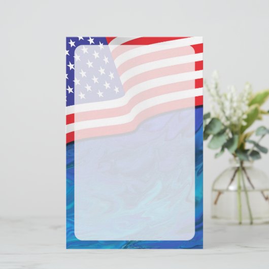 Patriottische kraag 1 briefpapier (Staand voorkant)