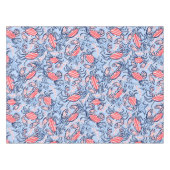 Patriottische Krabben Sterren Blauw Rood Tafelkleed (Voorkant (Horizontaal))
