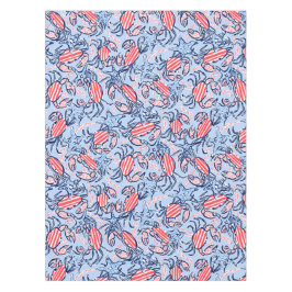 Patriottische Krabben Sterren Blauw Rood Tafelkleed