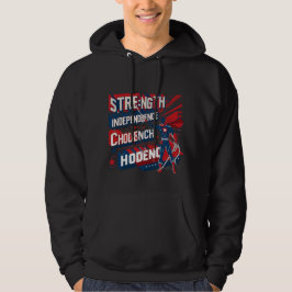 Patriottische kracht en onafhankelijkheid Graphic  Hoodie