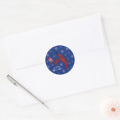 Patriottische kreeft langoesten ronde sticker (Envelop)