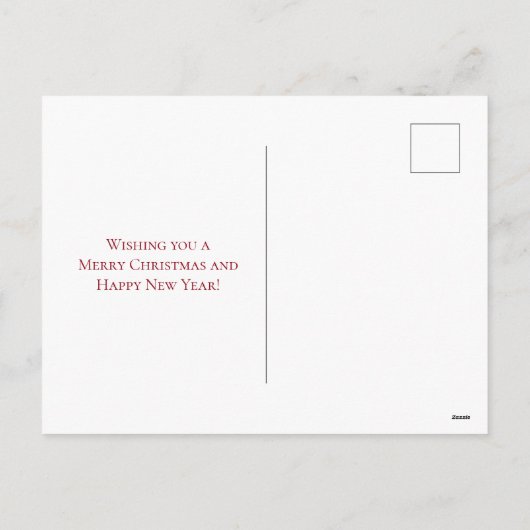 Patriottische Kroon van Kerstmis van de Lichten ~ Feestdagenkaart (Achterkant)