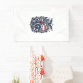 Patriottische Kruissteek Vector Grafische T-shirt_ Spandoek (Insitu)