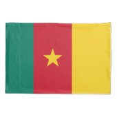Patriottische Kussensloop met vlag van Kameroen (Achterkant)