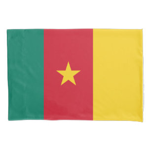 Patriottische Kussensloop met vlag van Kameroen