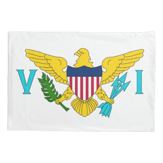 Patriottische Kussensloop van de Maagdeneilanden (Achterkant)