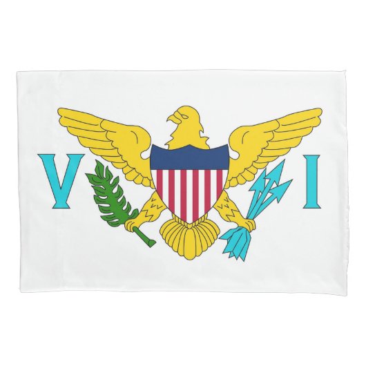 Patriottische Kussensloop van de Maagdeneilanden (Voorkant)