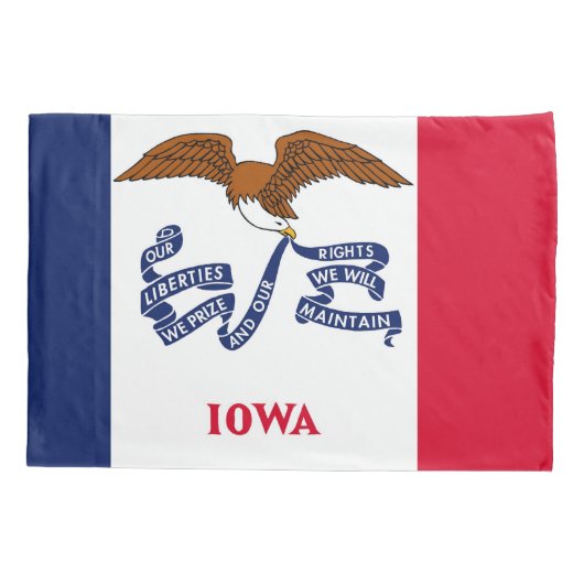 Patriottische Kussensloop van Iowa, Verenigde Stat (Achterkant)