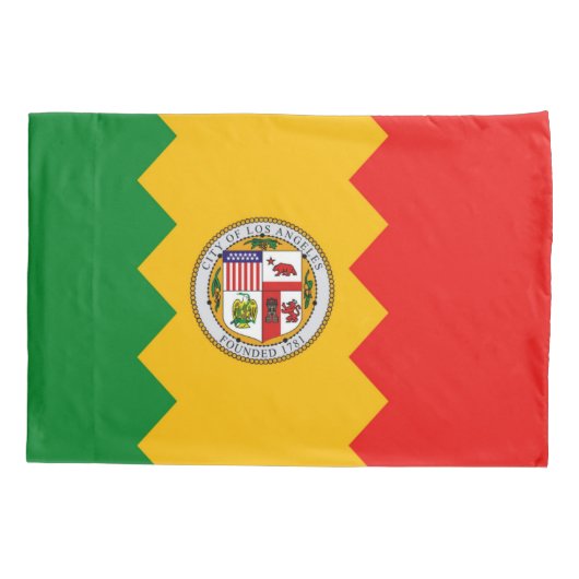 Patriottische Kussensloop van Los Angeles (Achterkant)