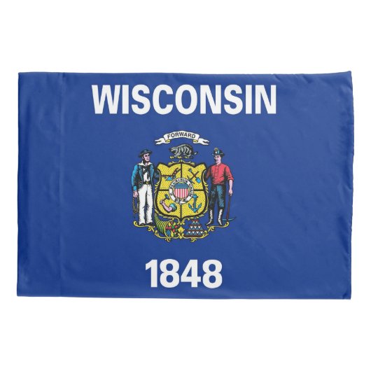 Patriottische Kussensloop van Wisconsin, Verenigde (Achterkant)