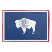 Patriottische Kussensloop van Wyoming, Verenigde S (Achterkant)