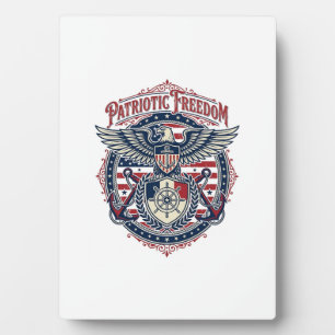 Patriottische Kust Preppy Vector Grafische T-shirt Fotoplaat